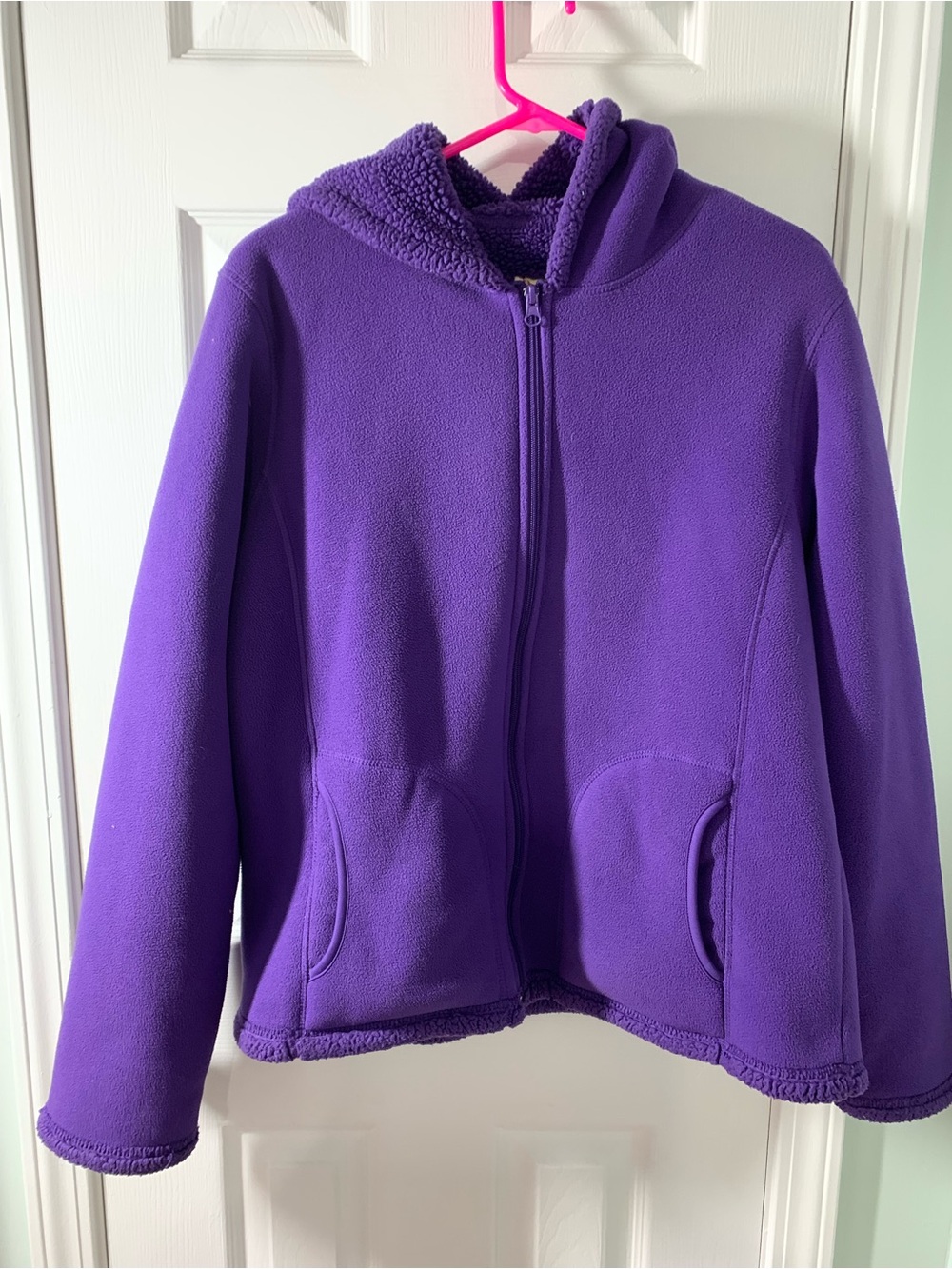 Faded Glory Purple Hooded Coat